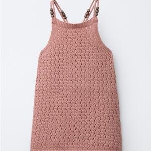 Zara Dusty Pink Knit Top